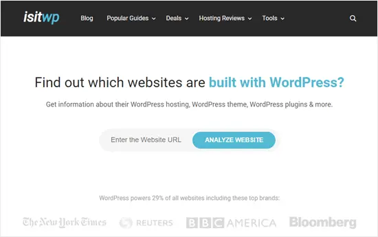 isitwp check website theme
