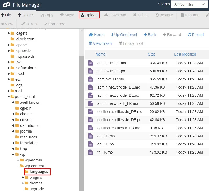 filemanager lang