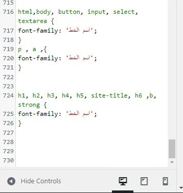 custom font css